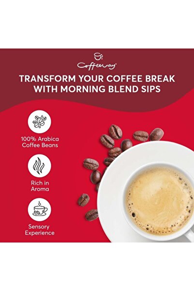 Coffeeway 6 box's X 10 Bag's Morning Blend Flavoured Filter Coffee Bags, 60 Pack 100% Arabica