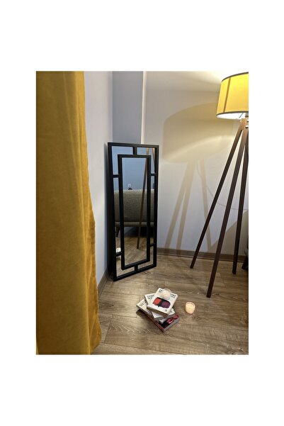 Muummirror Köşeli Pencere Model Tam Boy Ayna Ahşap Çerçeveli - 180x70 cm