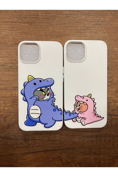 Newon iPhone 13/14 Tom and Jerry Printed Couple Case (2 Cases)