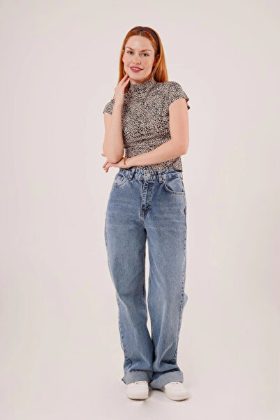 GENCULUS Leopard Pattern Short Sleeve Basic Tshirt