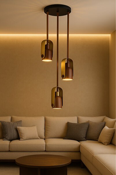 genernic Modern Elegant Triple Pendant – E27 Lamp Holder with 2m Adjustable Cable