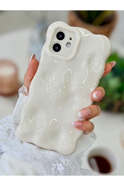 Go Aksesuar حافظة سيليكون مرنة متوافقة مع آيفون 12 بتصميم فقاعات ثلاثية الأبع...