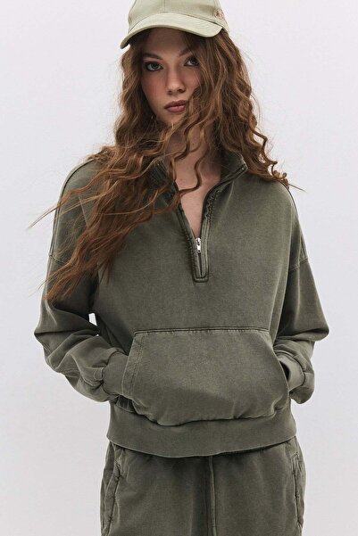 No Matter What Sweatshirt mit Reißverschluss