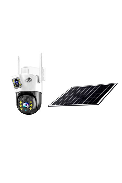 V380 Pro V380 Dual Len 6MP Solar Battery Powered Camera CCTV Wireless WIFI IP PTZ Waterproof Dual Lens