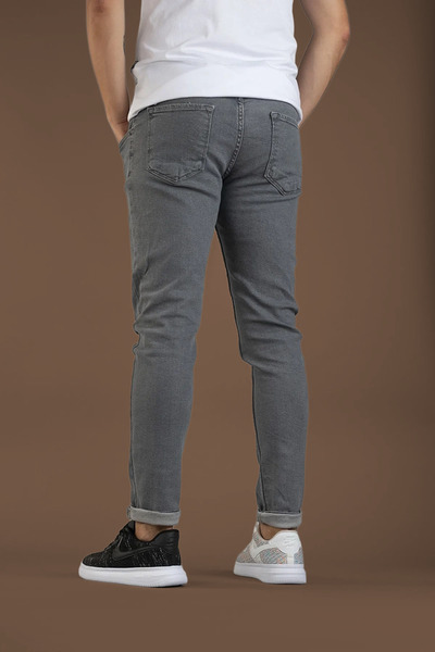 bombe Men's Slim Fit Lycra Treaded Jeans