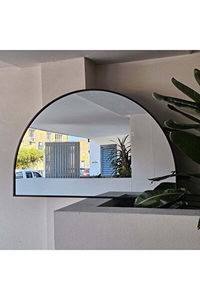 Muummirror 100x160 cm Yarım Daire Duvar Dekor Aynası - Metal Çerçeveli Özel S...