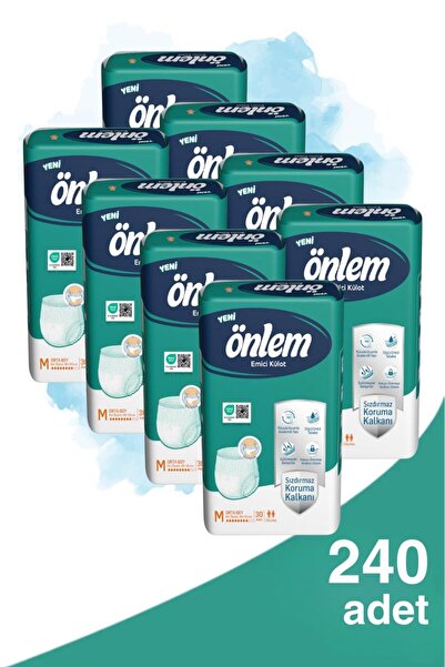 ÖNLEM Yetişkin Emici Külot Bezi Orta Boy ( Medium ) 30 lu x 8 Adet