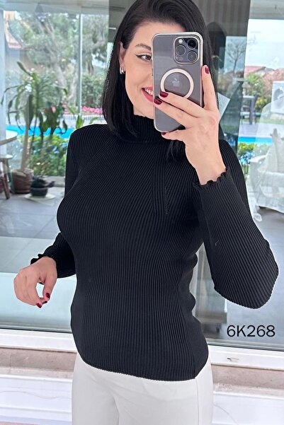 İnce Topuk Half Fisherman Knitwear Blouse 6K268