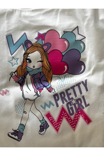 BİLGEN Style Girl's Pompon Skirt with Elastic Waist and Shoulder Pompon Detail with Tassel 2-Piece Set