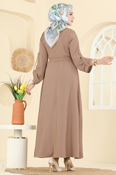 ModaMerve Apolet Detaylı Aerobin Elbise 5002BM387-MS Vizyon