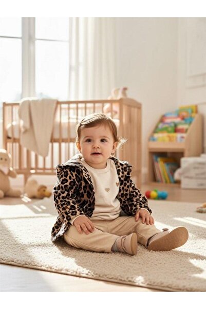 Zekids Girl's Leopard Print Jacket 3-Piece Set