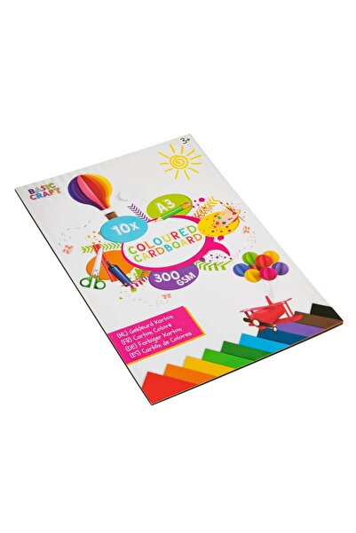 Craft Sensations Set of 10 sheets of color cardboard A3 300 gr