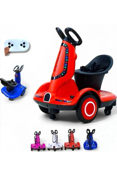 VALUE Electric scooter for kids with Bluetooth, remote control, music playback, and LED lights – suitable for ages 2 to 12 years.