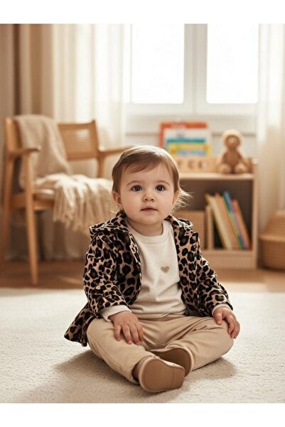 Zekids Girl's Leopard Print Jacket 3-Piece Set