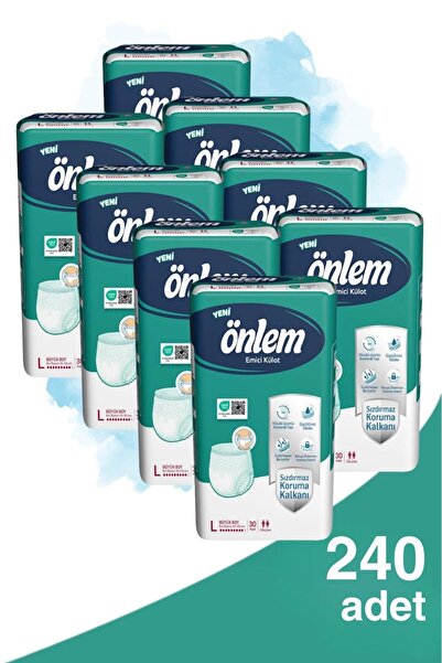 ÖNLEM Yetişkin Emici Külot Bezi Büyük Boy ( Large ) 30 lu x 8 Adet