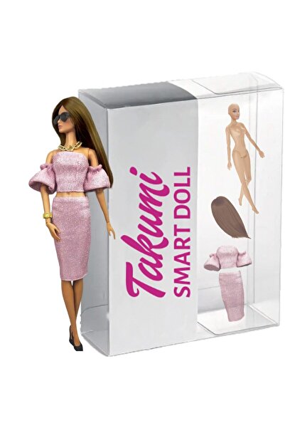 Takumi Doll set, TAKUMI, Top with sleeves, skirt, shoes, glasses, wig, Loris ...