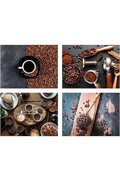 Sasb لوحة حائط متعددة الألوان مكونة من 4 قطع