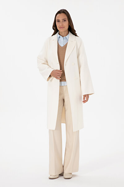 U.S. Polo Assn. Women's Cream Cashmere Coat 50308642-Vr256