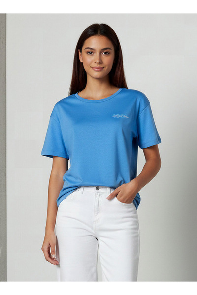 Lee Cooper تي شيرت قطني بقصّة عادية مع طباعة