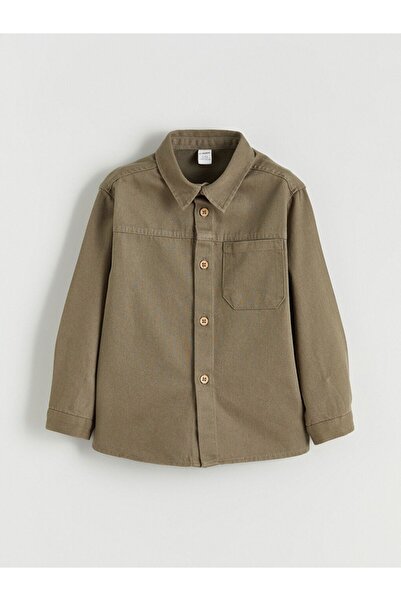 LC Waikiki Lcw Kids Basic Long Sleeve Boys Shirt and Pants 2-Piece