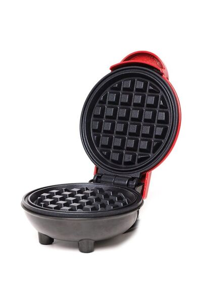 Buldug Mini Elektrikli Waffle Makinesi - Kırmızı