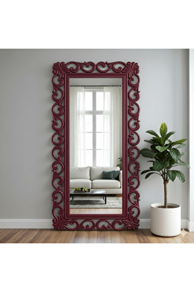 Muummirror 180x90 Doğal Ahşap Oyma Dekoratif Boy Aynası