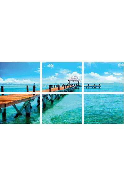 Sasb 6-Piece Unframed Multicolor Wall Panel 40x30cm