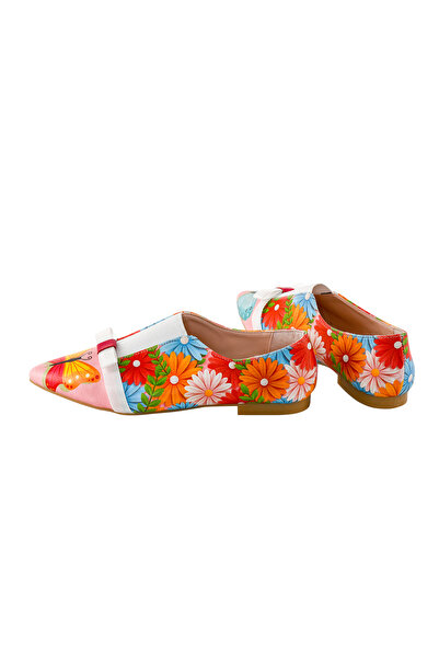 Streetfly Printed Colorful Women's Ballerinas