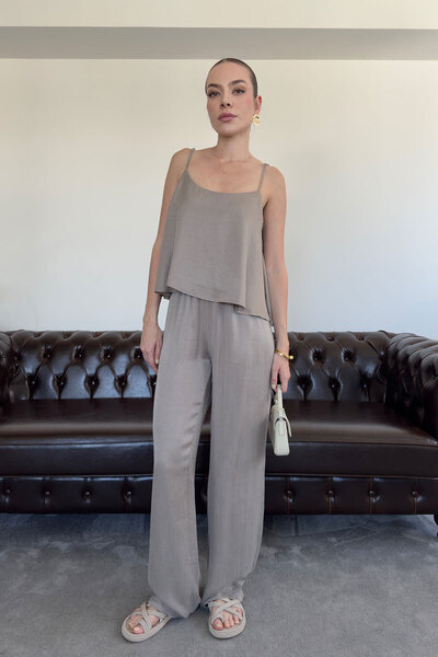 MAGARDE بدلة بلوفر معلق فاخر - VİZON