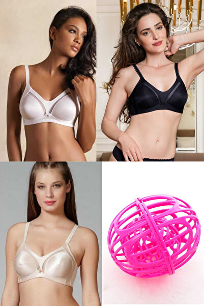 Efella New Pearl 1610 Wire Free Non-Padded t Shaping / Sculpting Bra 3-Pack +...