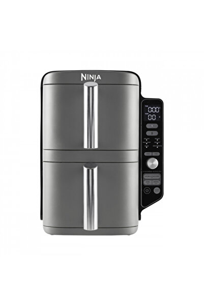 NINJA Friteuză dublă cu aer cald SL400EU, 2470W, 9.5L, 2 coșuri, 6 programe, ...
