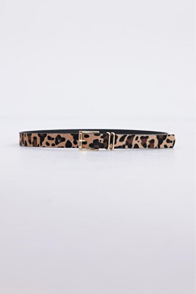 MODAM HİFA Grid Bridge Gold Buckle Women's Belt Trouser Belt Dress Belt Shirt Belt Coat Belt