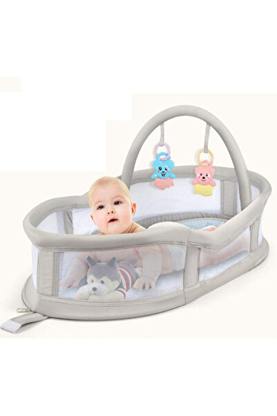 LITTLE ANGEL - Baby Sleeping Bed and Bassinet -Grey