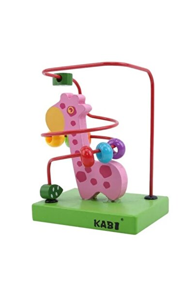 Toy Joc Montessori Maze Motor, Lemn, Girafă, Kabi