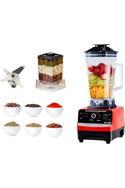 Generic Silver Criest 4500W Commercial Blender SC-1589 - 2-in-1 Juicer & Mixer