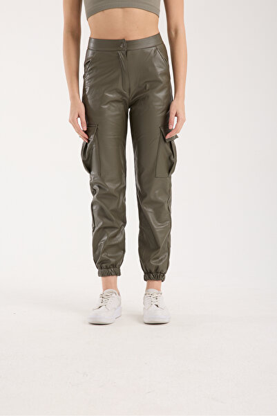 winmoda Leather Pants - Yan K Cargo Pocket İ Leather Pants