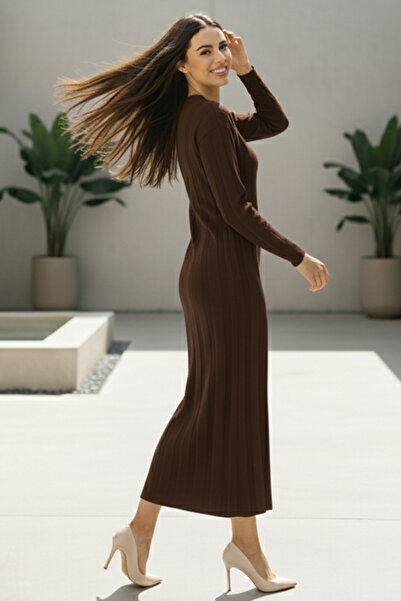 benguen Knitwear Dress N7050 Brown