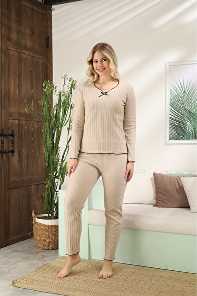 LİLA İÇ GİYİM Σετ πιτζάμες με μακρύ μανίκι Interlock