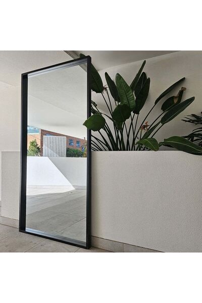 Muummirror 200x100 Ahşap Boy Aynası - Doğal Ağaç Çerçeveli El İşçiliği Büyük ...
