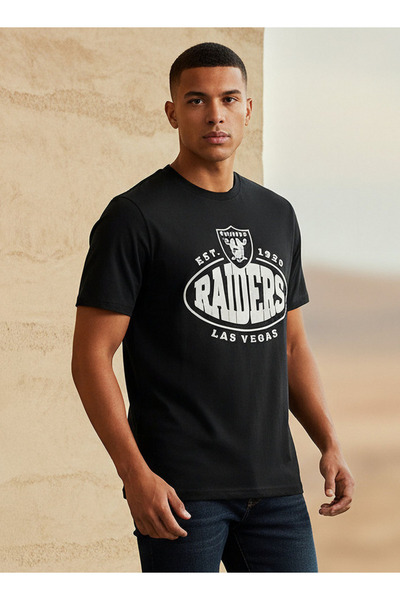 SP Characters تي شيرت رجالي بقصّة عادية ورقبة دائرية وأكمام قصيرة وطبعة رايدرز