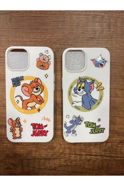 Newon iPhone 13/14 Tom and Jerry Printed Couple Case (2 Cases)