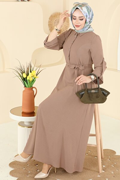 ModaMerve Apolet Detaylı Aerobin Elbise 5002BM387-MS Vizyon