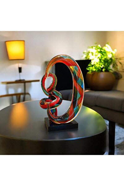 ÇIRPAN EV KRİSTAL CAM KARIŞIK RENKLİ DEKOR 18X28CM