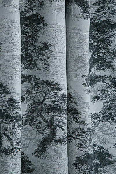 Premier Home Ancona Ringed Background Curtain Anthracite 140X260