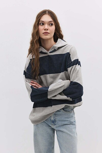 No Matter What Gestreifter Hoodie