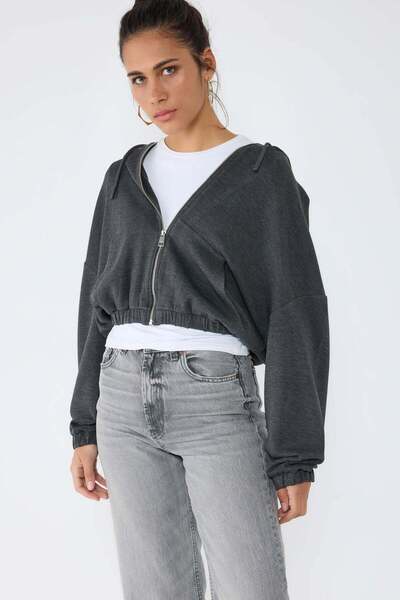 No Matter What Kurzes Sweatshirt mit Kapuze