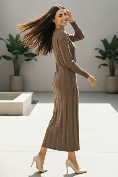 benguen Knitwear Dress N7050 Mink