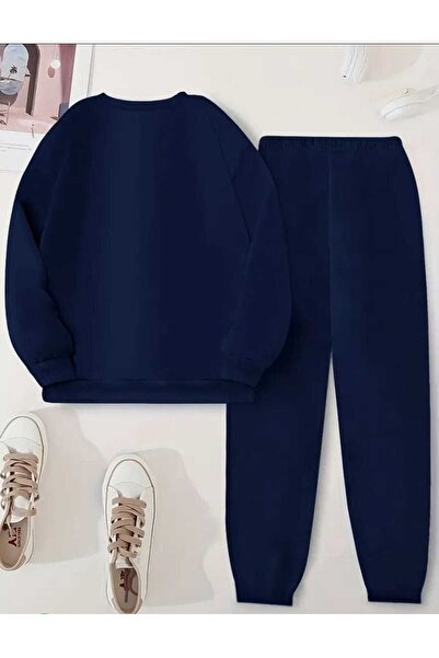 tkn your style Leopard Ribbon Bottom Top Set Fashion Print Design Trend Crew Neck Sweatshirt