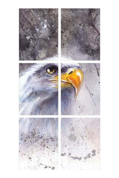 Sasb Unframed Wall Art Set of 6 - Multicolor