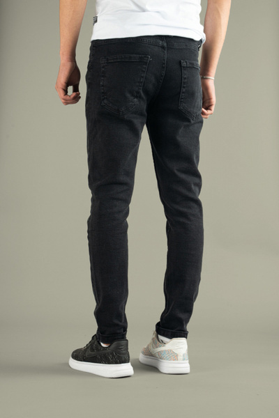 bombe Men's Slim Fit Lycra Treaded Jeans